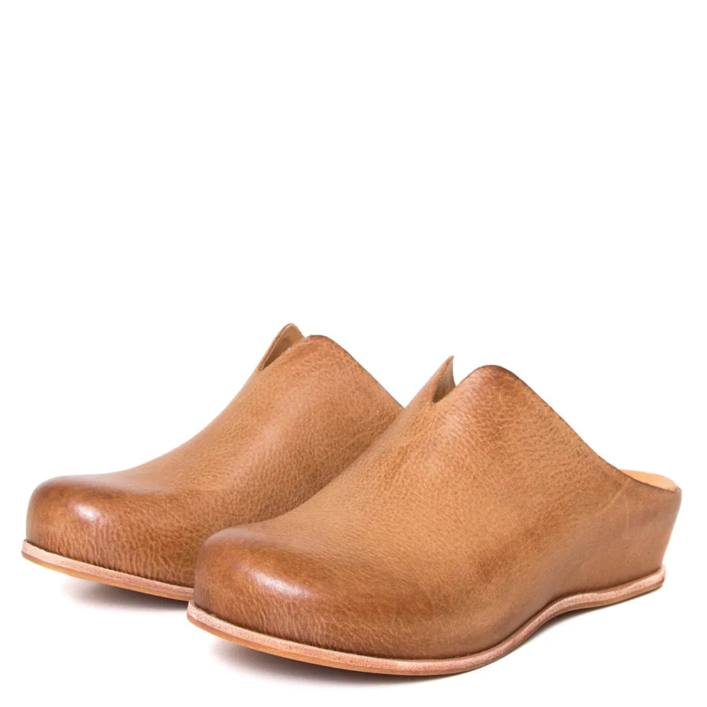 Para Women's Leather Wedge Mule