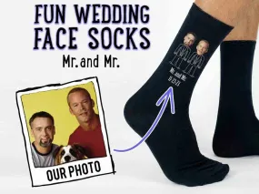 Personalized Mr. & Mr. Wedding Socks with Photos