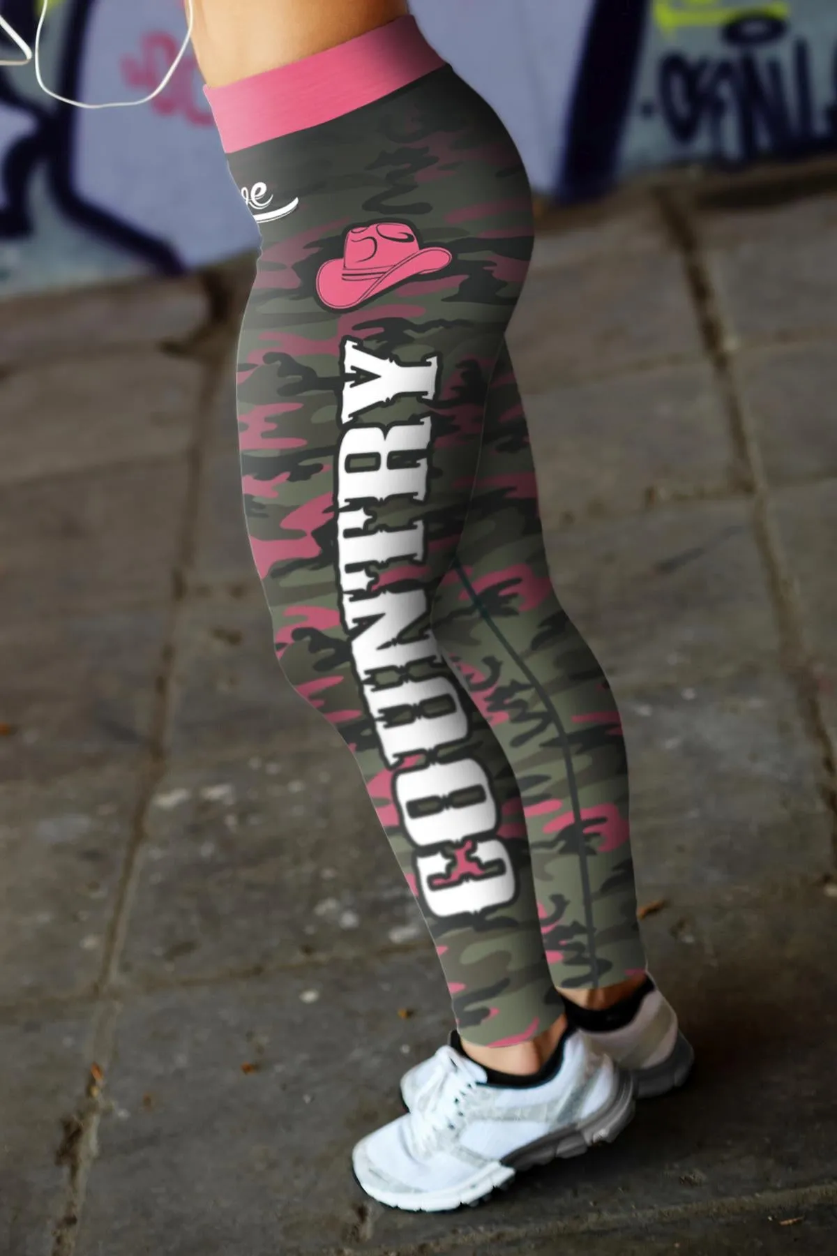 Pink Camo Country Leggings