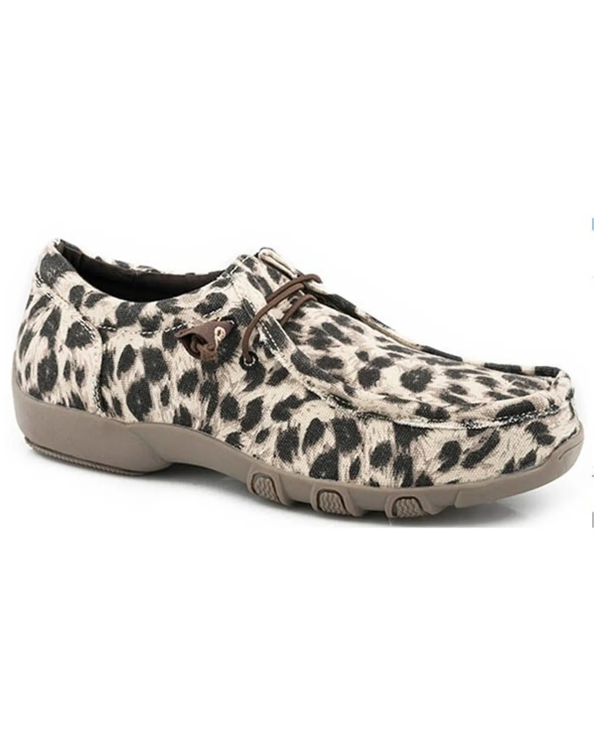 Product Name:  Roper Women's Chillin Leopard Print Casual Chukka Shoes - Moc Toe