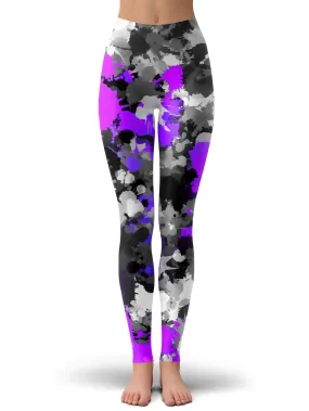 Purple Drip Leggings (Clearance)