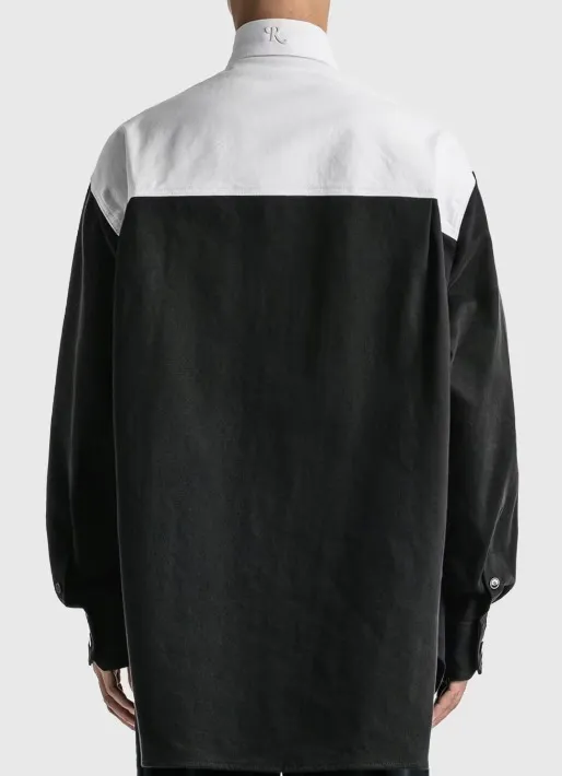 RAF SIMONS  |Button-down Monogram Street Style Long Sleeves Plain Cotton