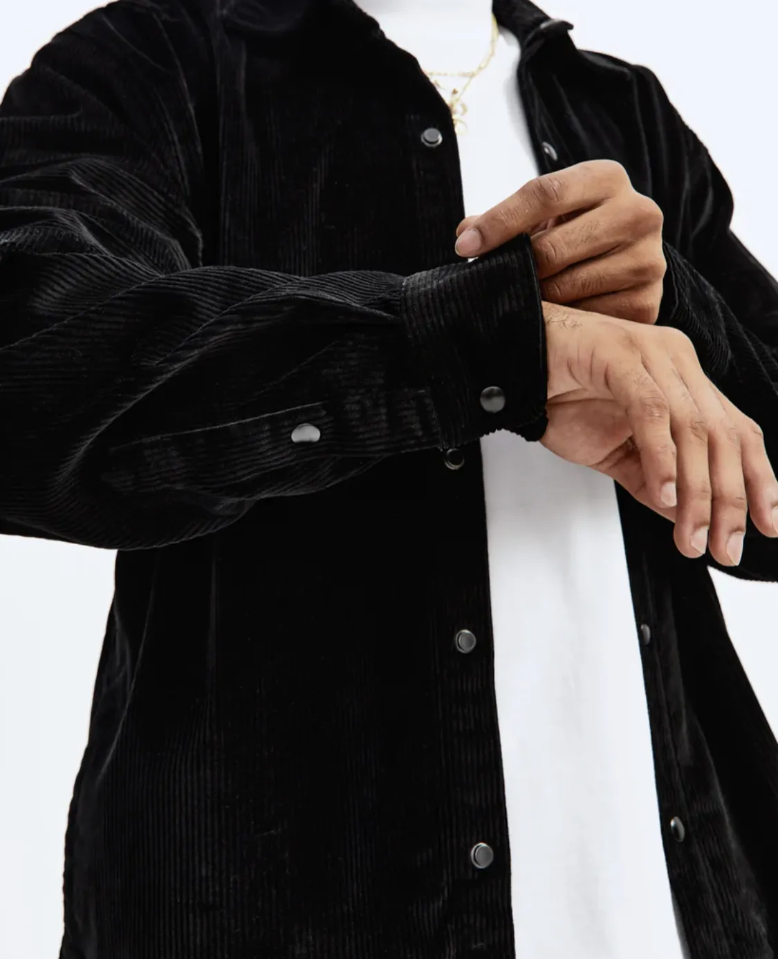 REIGNING CHAMP  |Button-down Stripes Unisex Corduroy Blended Fabrics