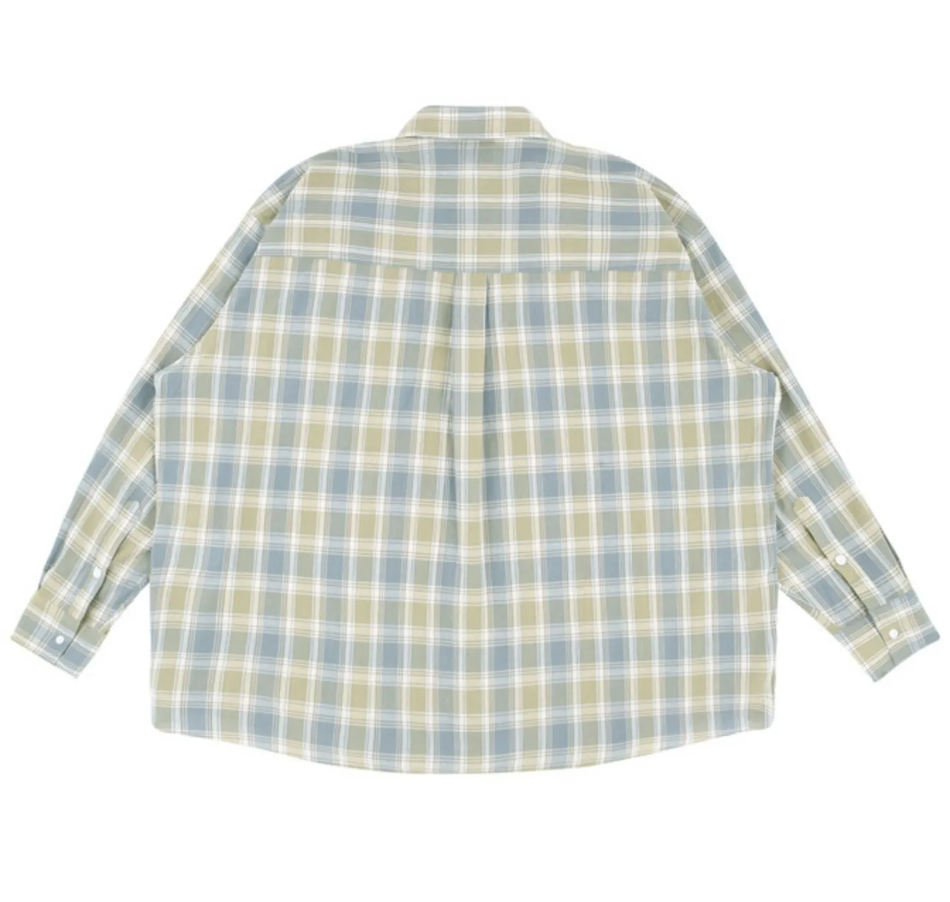 ReinSein  |Button-down Tartan Unisex Street Style Long Sleeves Cotton