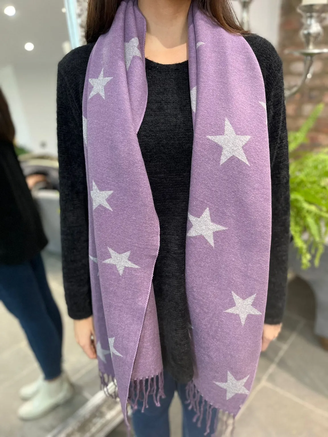 Reversible Star Scarf