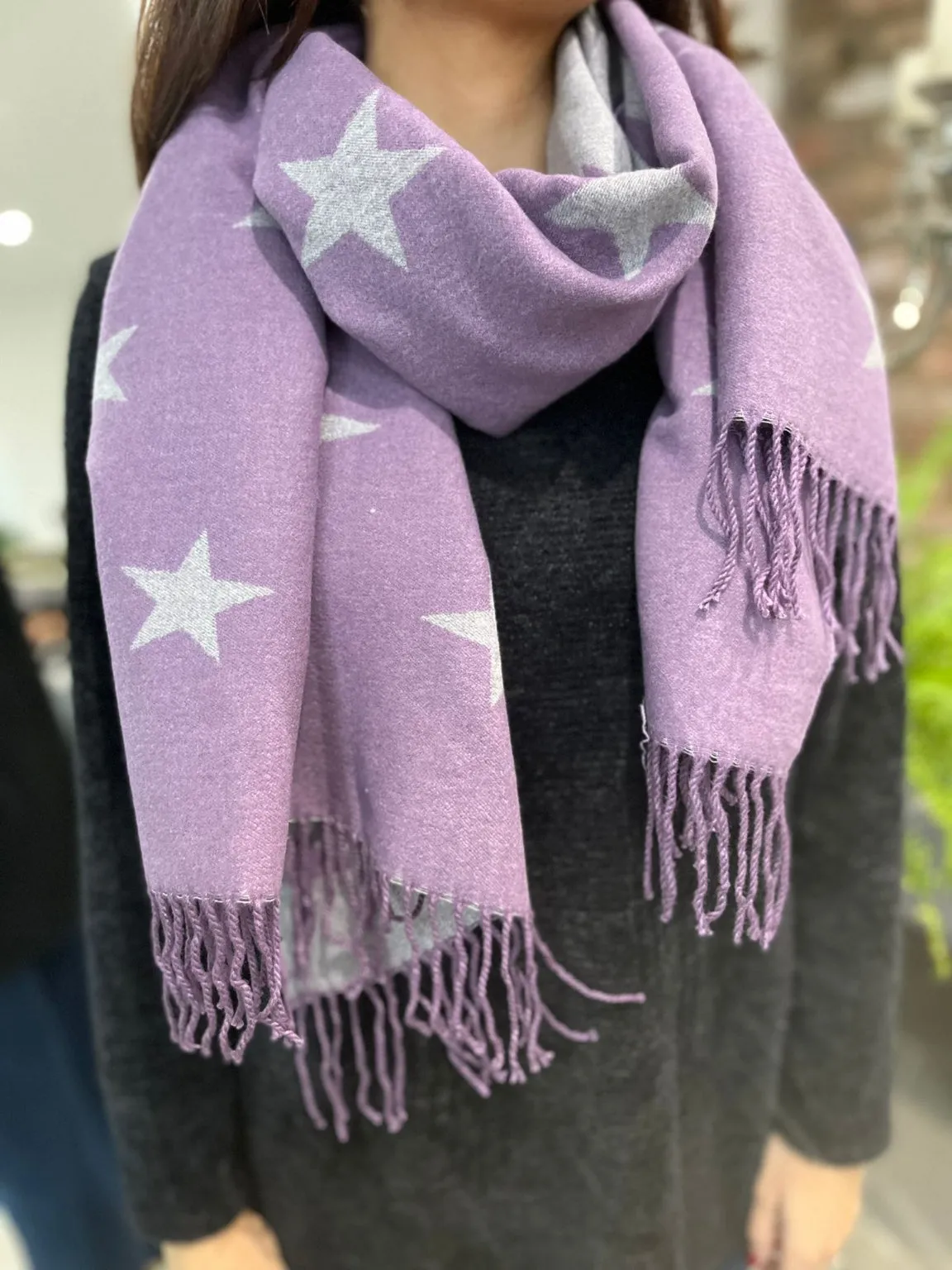 Reversible Star Scarf