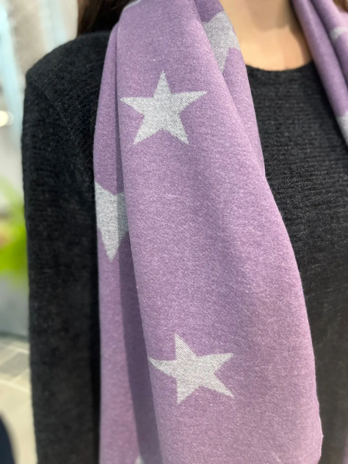 Reversible Star Scarf