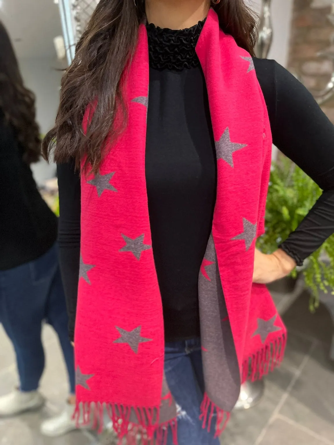 Reversible Star Scarf