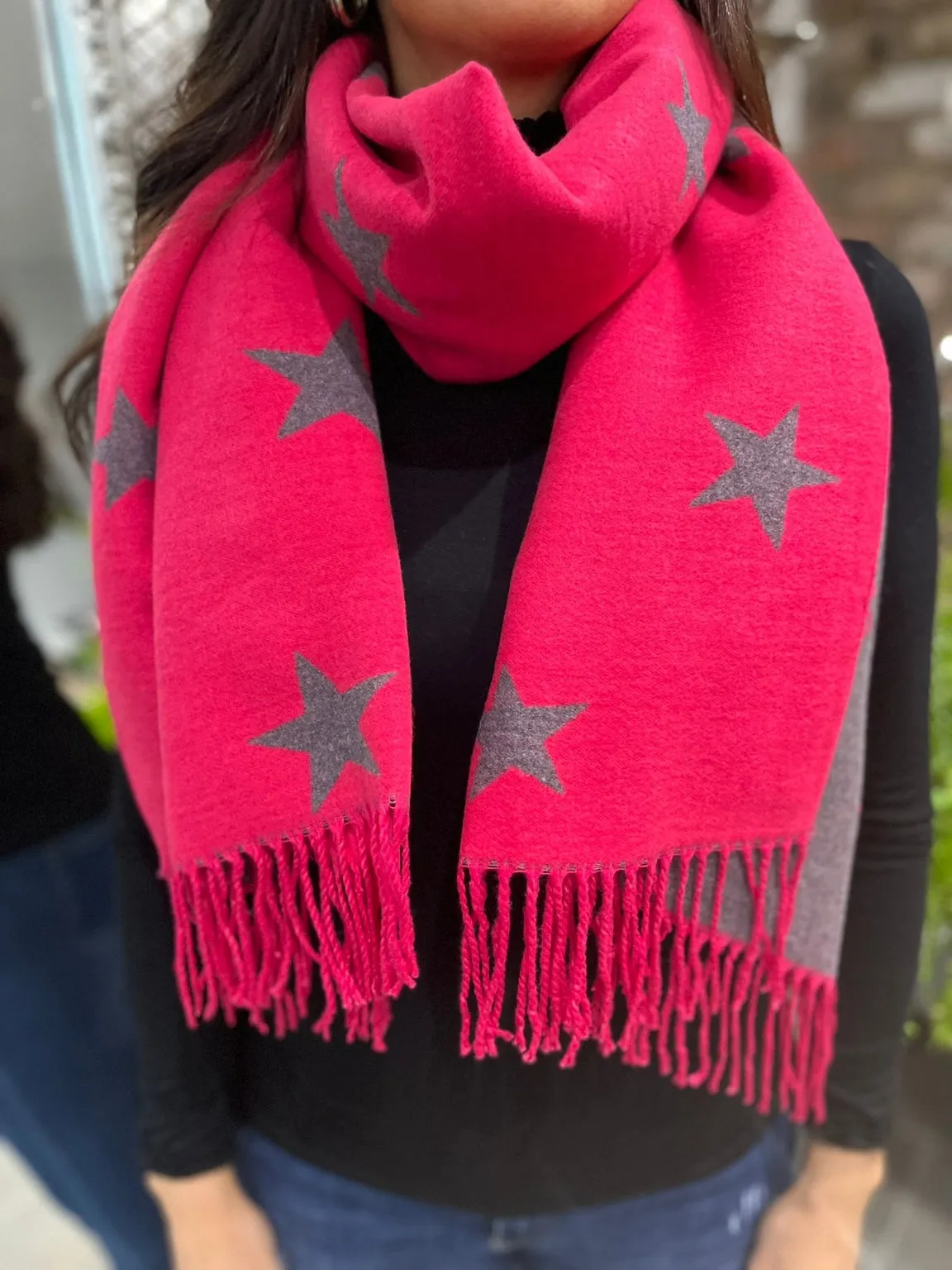 Reversible Star Scarf