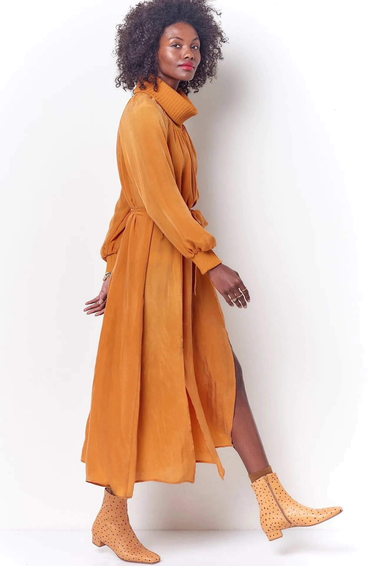 RITA Turtleneck Maxi Dress