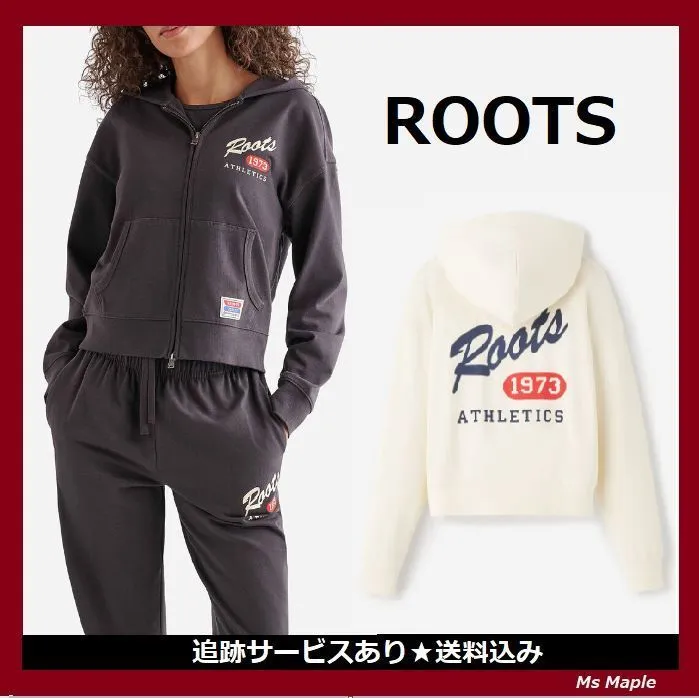 Roots  |Street Style Long Sleeves Plain Cotton Logo Loungewear