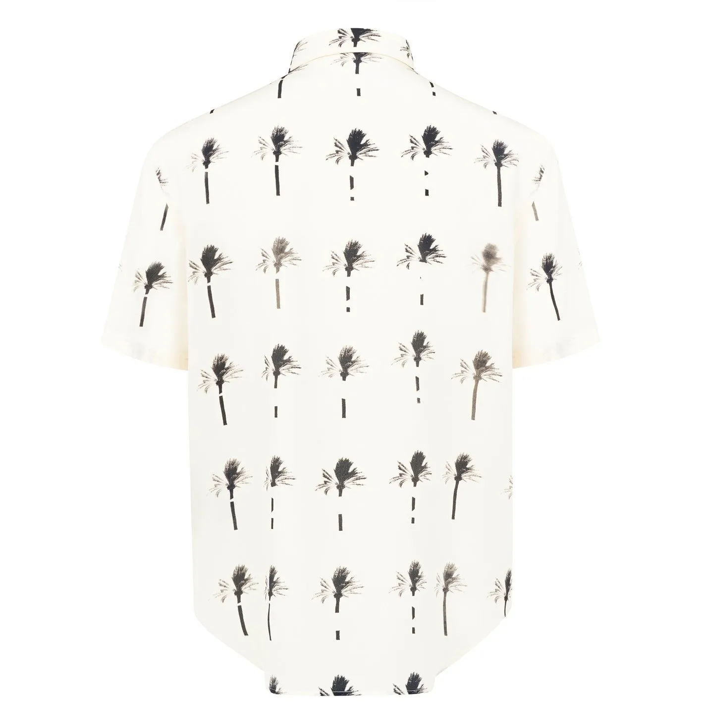 Saint Laurent  |Button-down Monogram Unisex Street Style Short Sleeves Logo