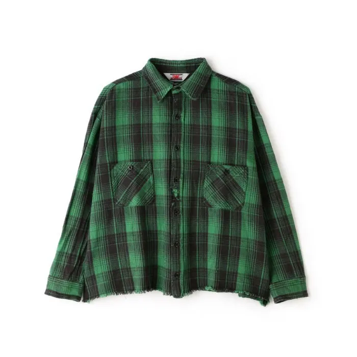 Saint Mxxxxxx  |Button-down Other Plaid Patterns Street Style Bi-color