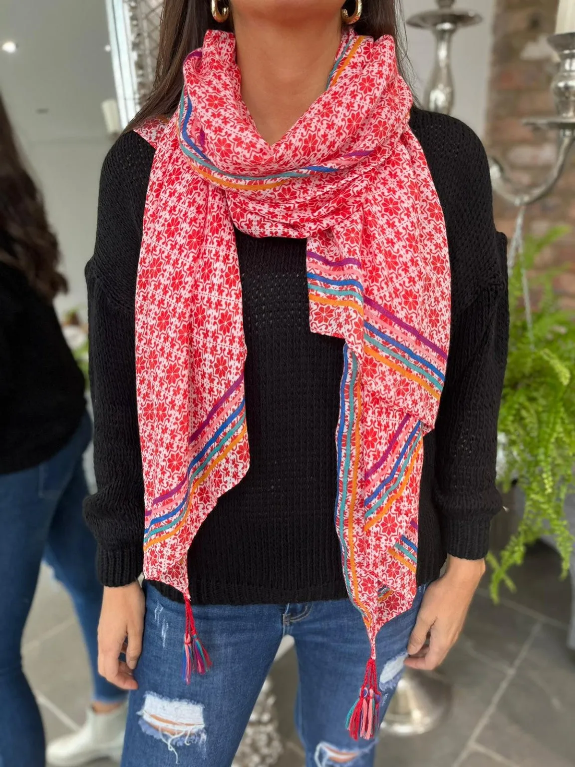 Segments Print Scarf