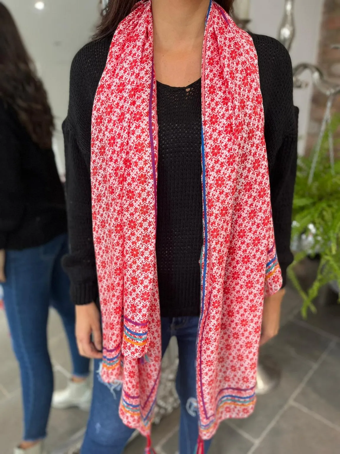 Segments Print Scarf