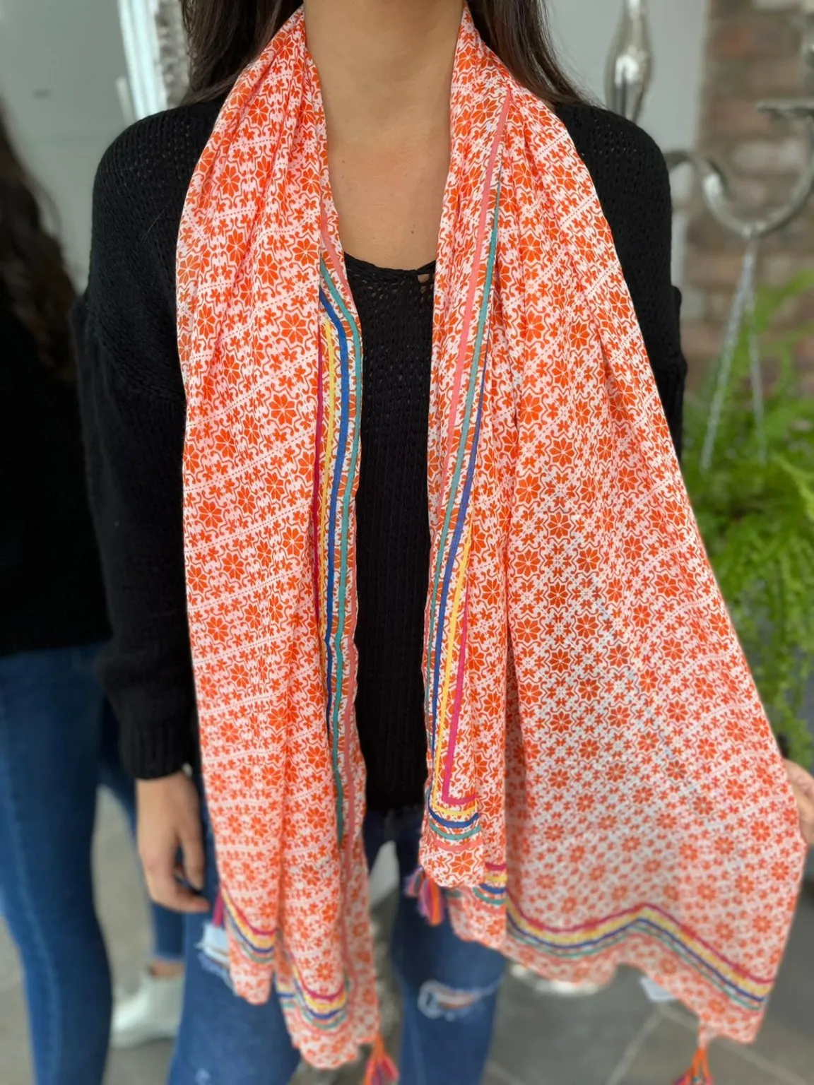 Segments Print Scarf