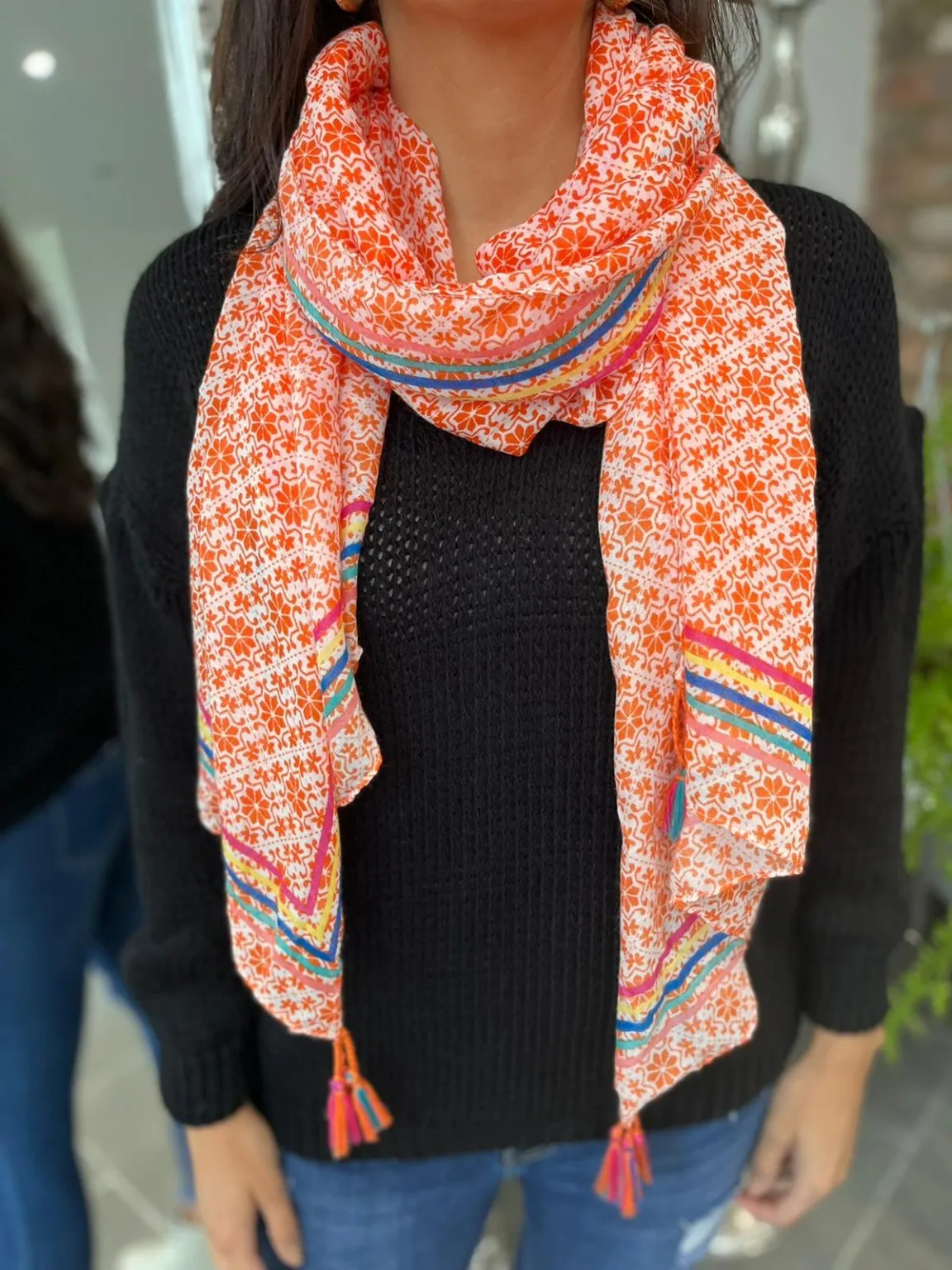 Segments Print Scarf