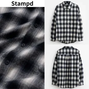 Stampd' LA  |Button-down Other Plaid Patterns Unisex Street Style