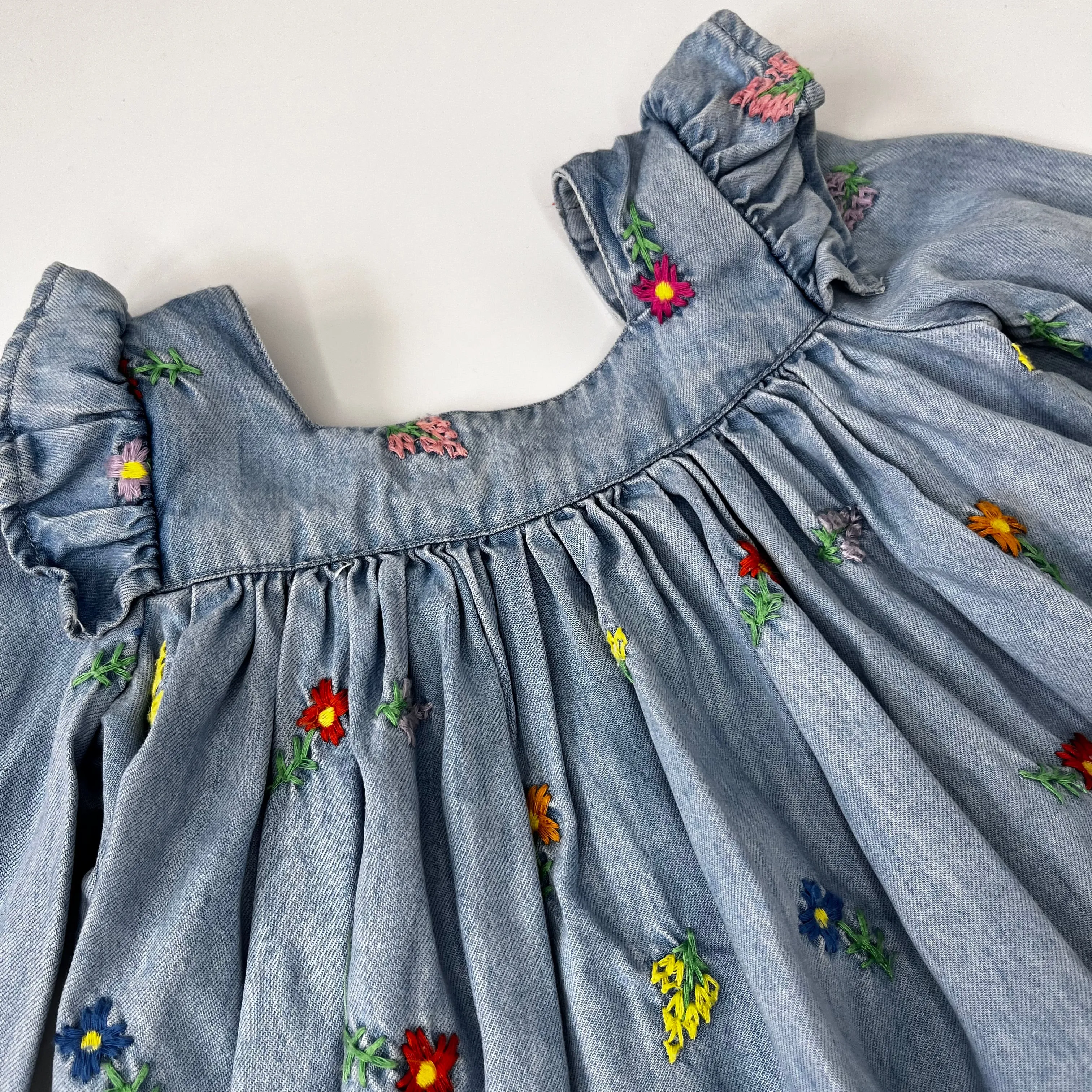 Stella McCartney Embroidered Denim Dress: 12 Months