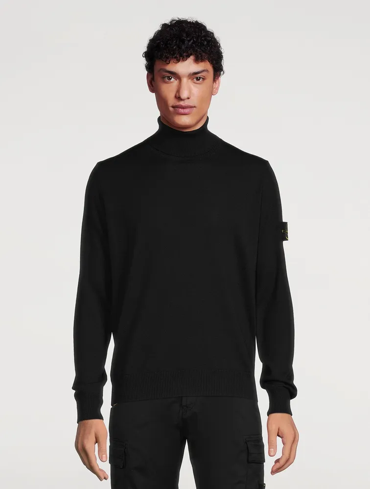 STONE ISLAND Wool Turtleneck Sweater