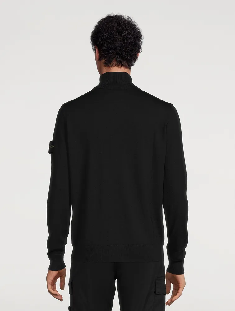 STONE ISLAND Wool Turtleneck Sweater