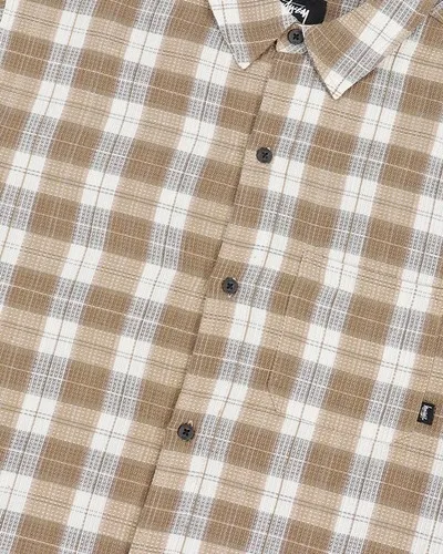 STUSSY  |Button-down Other Plaid Patterns Street Style Cotton