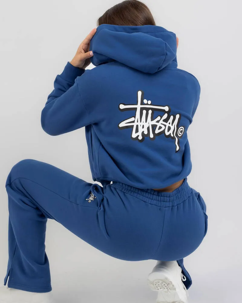 STUSSY  |Street Style Long Sleeves Plain Cotton Logo Skater Style