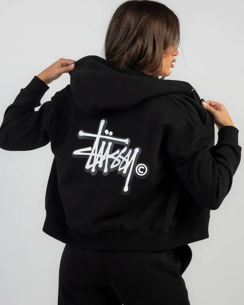 STUSSY  |Street Style Long Sleeves Plain Cotton Logo Skater Style