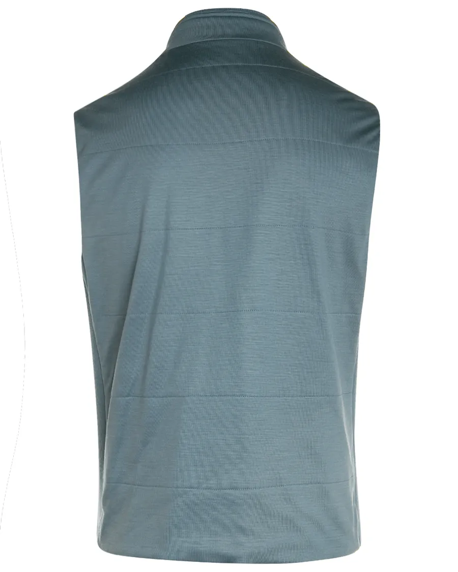 Teal Wool Jersey Vest