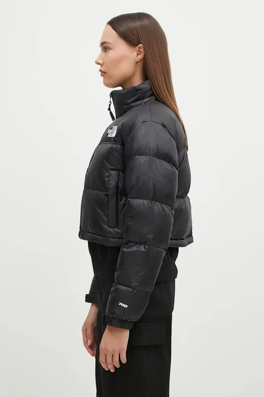 The North Face down jacket NUPTSE SHORT JACKET women's black color