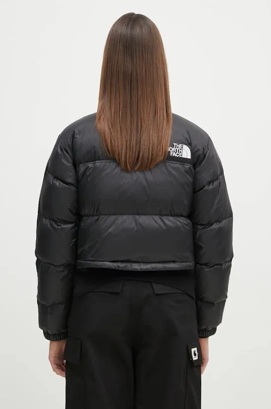 The North Face down jacket NUPTSE SHORT JACKET women's black color