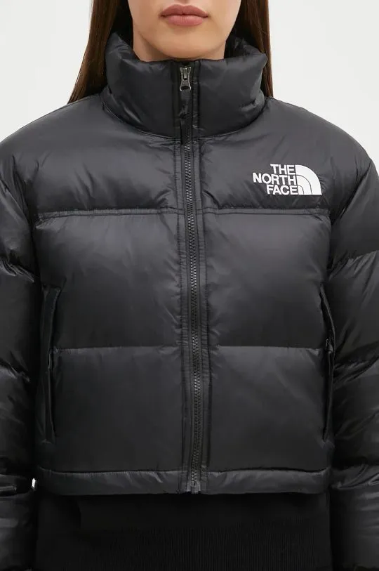 The North Face down jacket NUPTSE SHORT JACKET women's black color