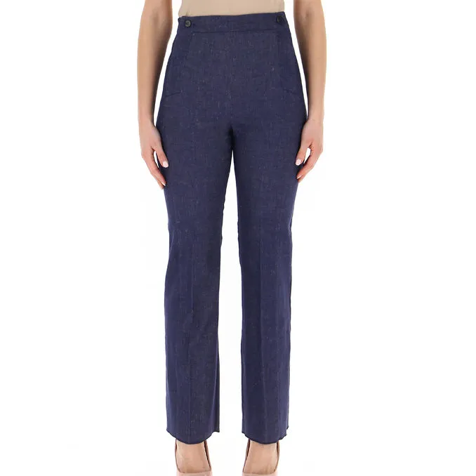 TROUSERS OXIRIA Woman Blue Night 