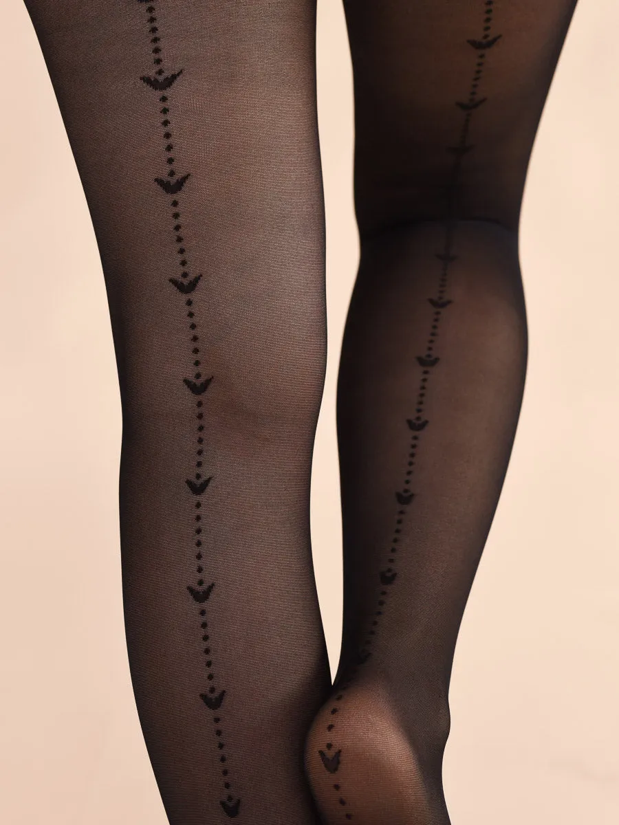 Tulip & Dots Back Seam Tights