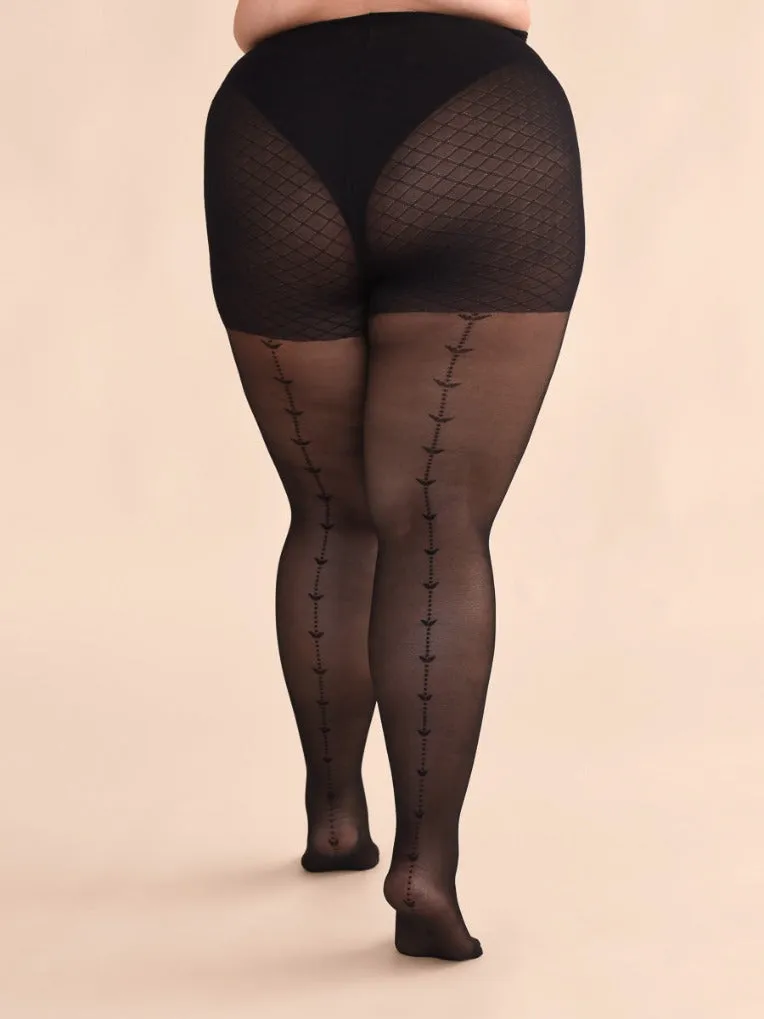 Tulip & Dots Back Seam Tights