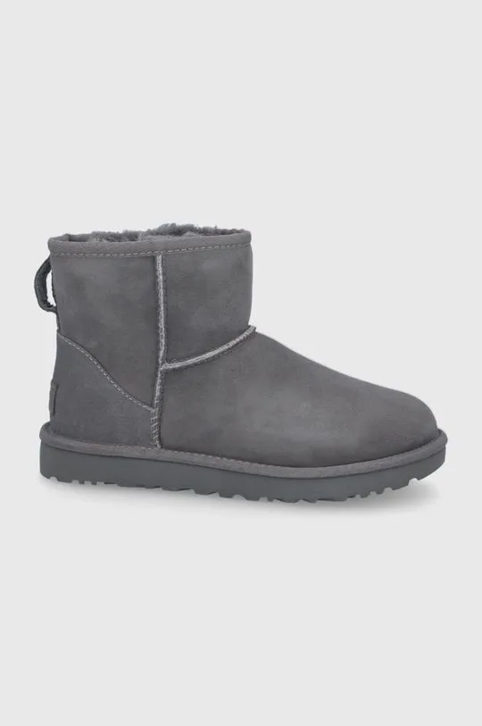 UGG suede snow boots Classic Mini II women's gray color 1016222.GRY