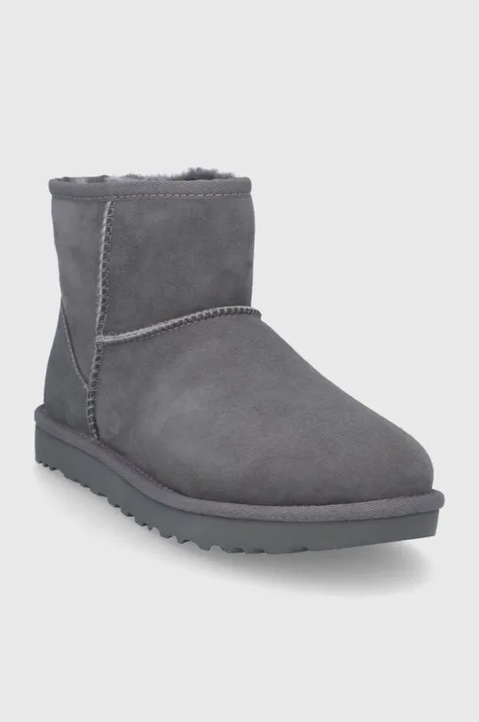 UGG suede snow boots Classic Mini II women's gray color 1016222.GRY