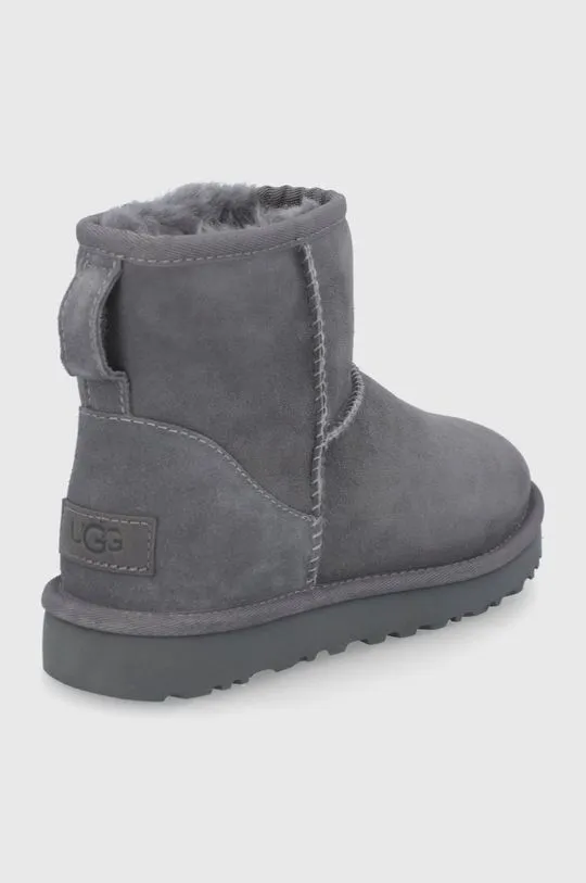 UGG suede snow boots Classic Mini II women's gray color 1016222.GRY