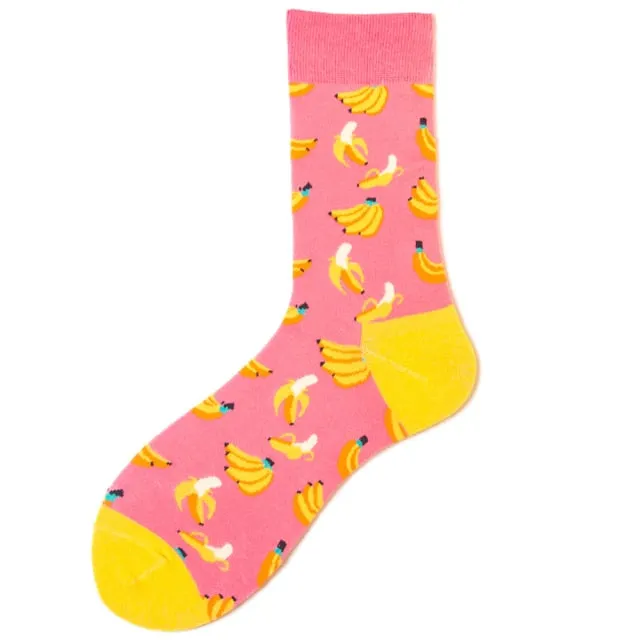 Unisex Winter Fashion Rainbow Print Colorful Funny Art Dress Socks