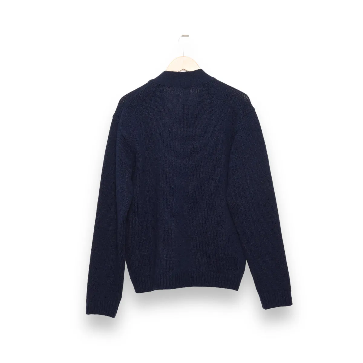 Universal Works Langdale Cardigan 29476 Eco Wool navy