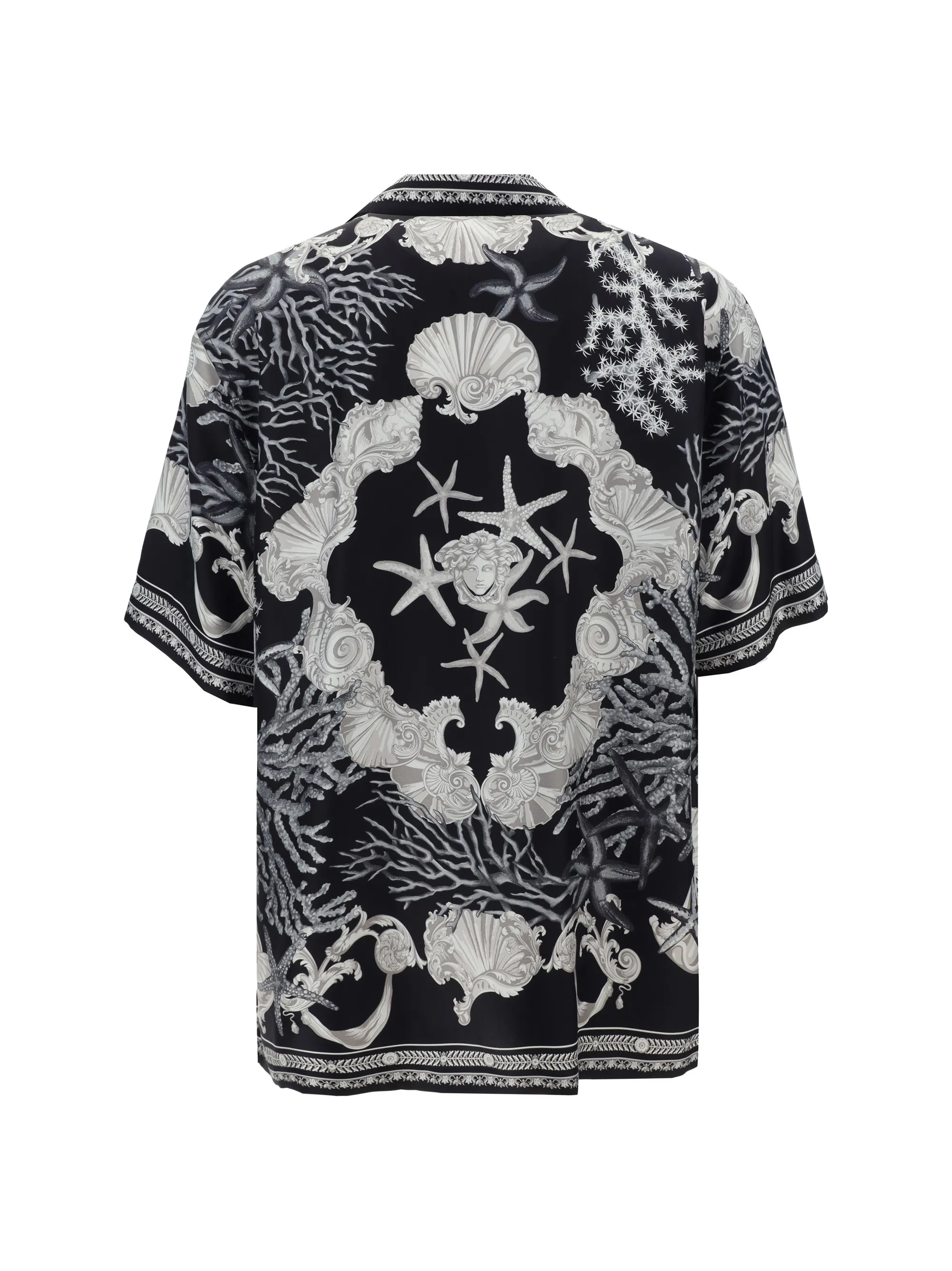 VERSACE  |Button-down Paisley Monogram Tropical Patterns Unisex Silk