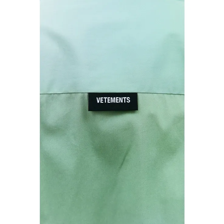 VETEMENTS  |Button-down Unisex Street Style Bi-color Cotton