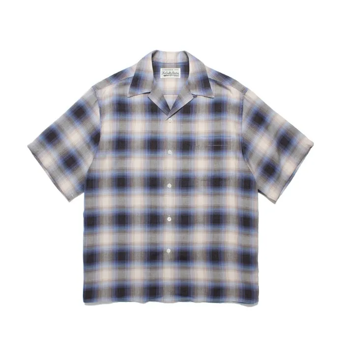 WACKO MARIA  |Button-down Other Plaid Patterns Street Style Bi-color Plain