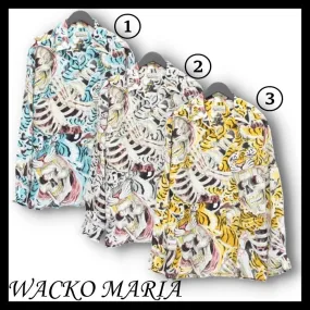 WACKO MARIA  |Button-down Street Style Collaboration Long Sleeves