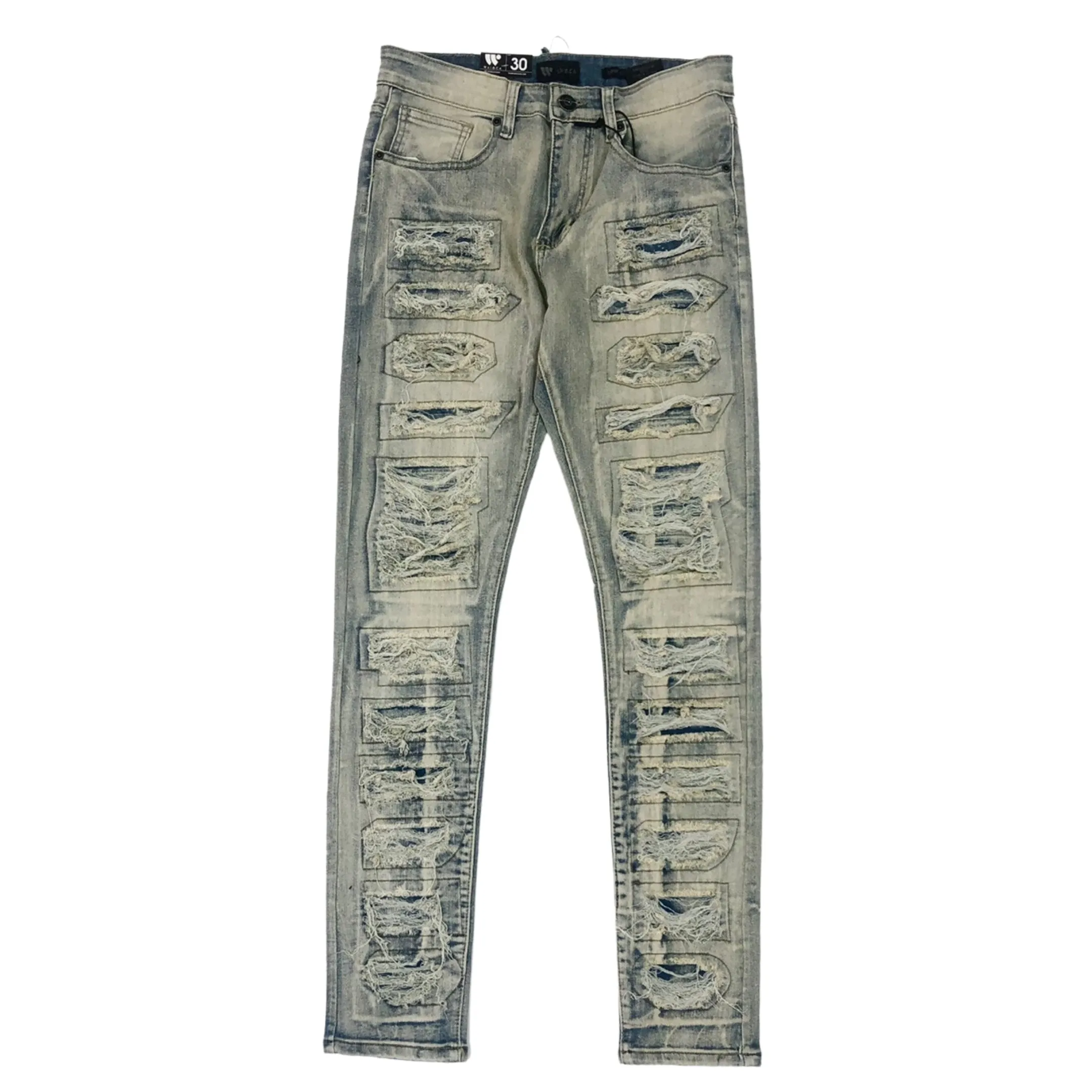 WAIMEA Men Bleached Denim Jeans - Antique Bleach