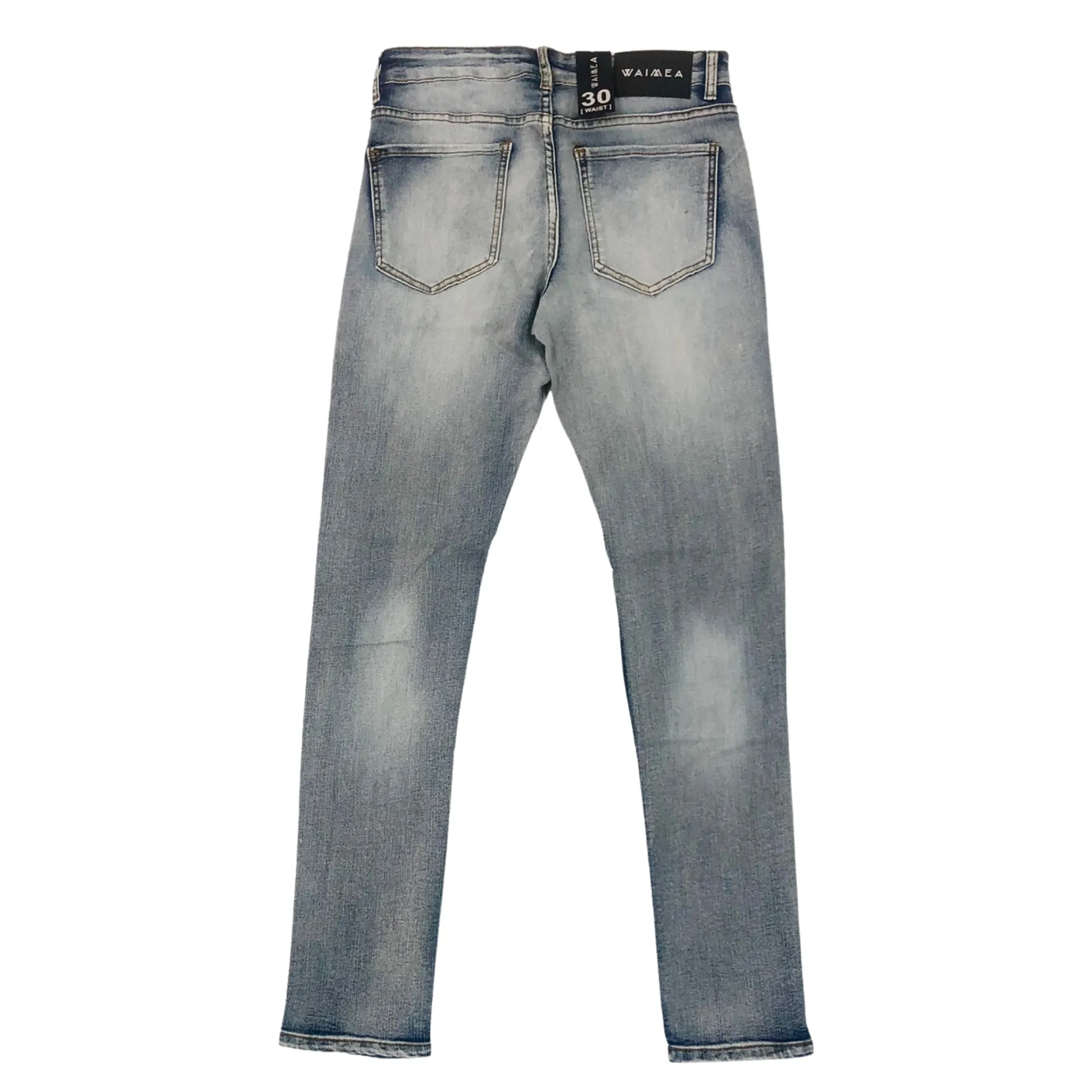 WAIMEA Men Washed Denim Jeans - Blue Wash