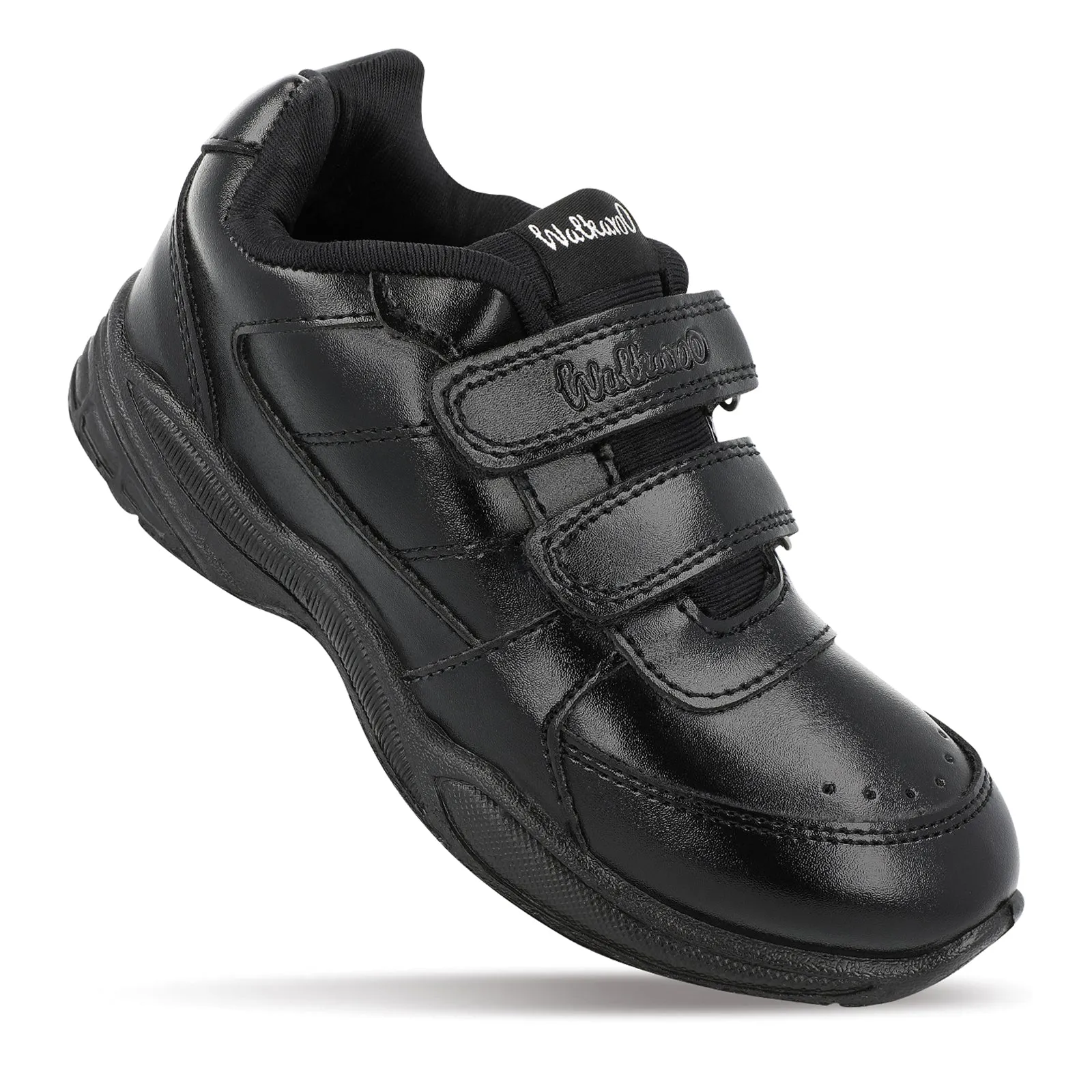 Walkaroo Kids School Shoes - 570 Black