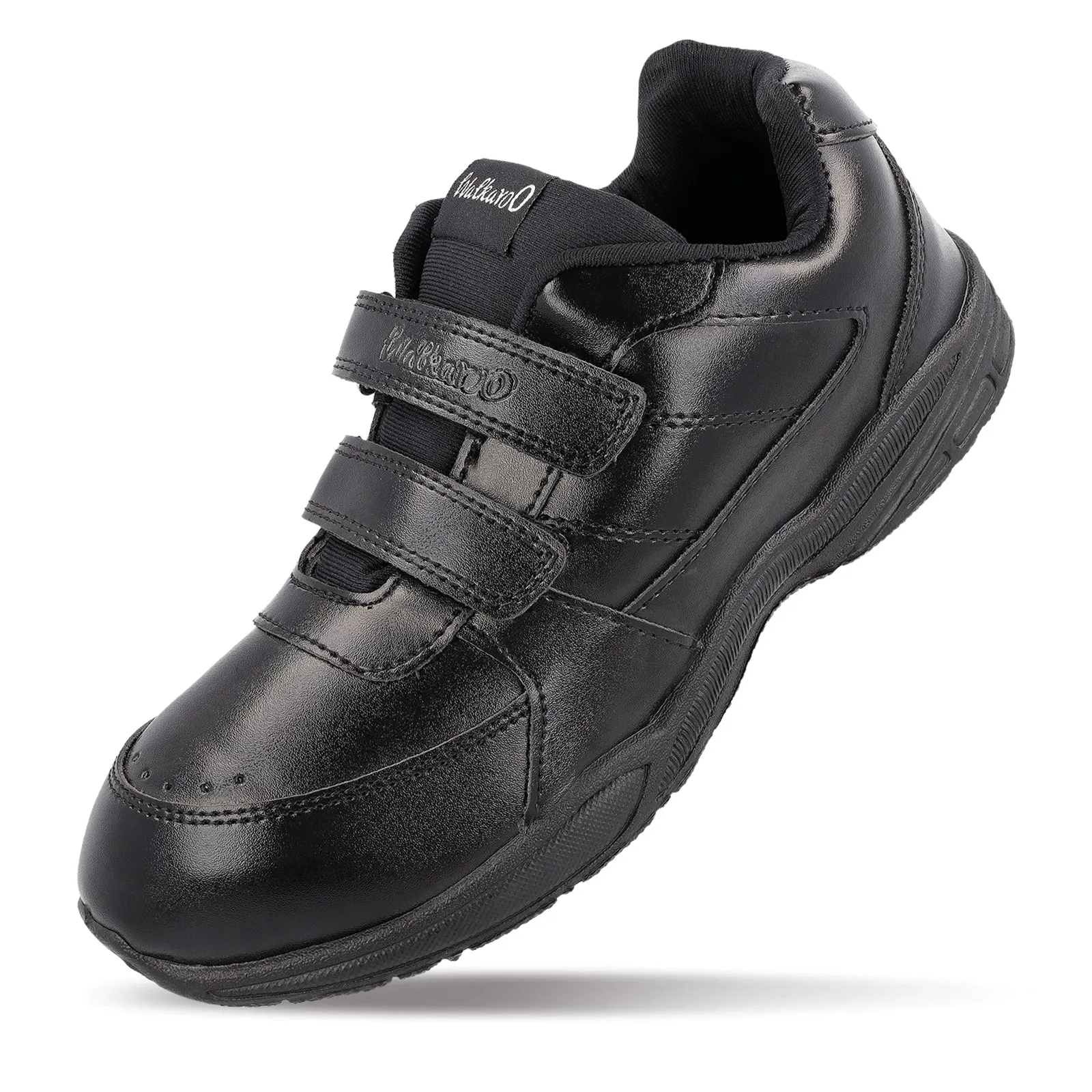 Walkaroo Kids School Shoes - 570 Black