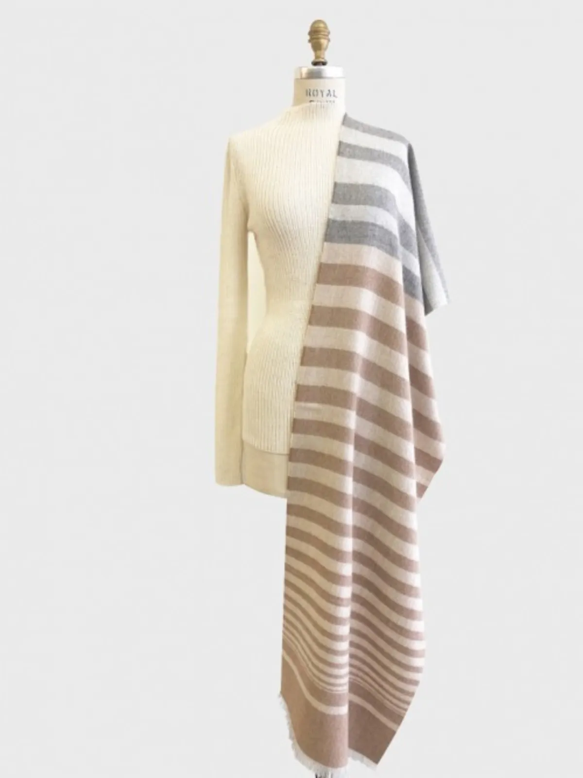 Wilda Striped Scarf