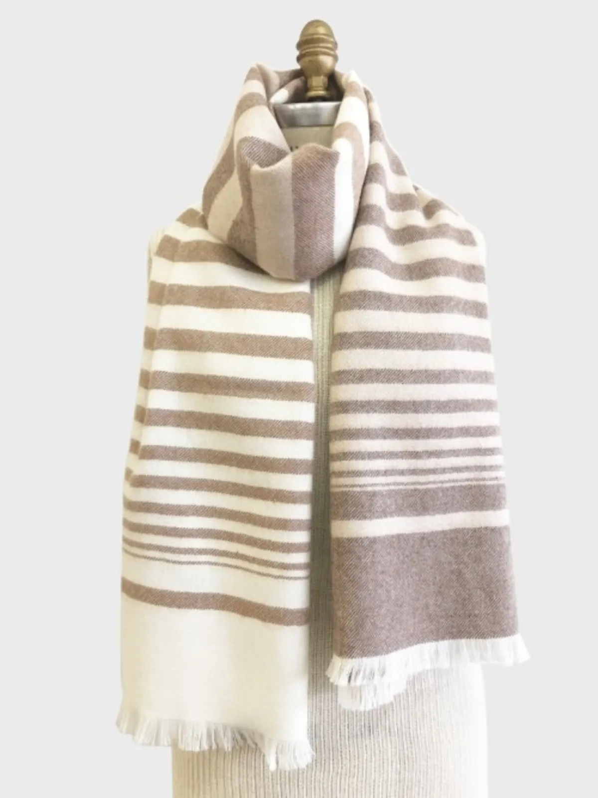 Wilda Striped Scarf